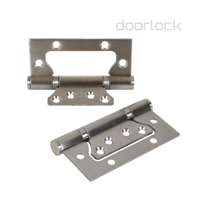 Комплект петель карточных без врезки DOORLOCK H100/76/2BB/SSS