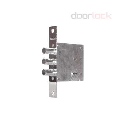 Замок дверной DOORLOCK DL8257K, длинный ключ, сувальдный, хромированный