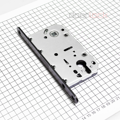 Замок дверной магнитный Doorlock DL451M/С/50/85/18/SCr, цилиндровый, матовый хром
