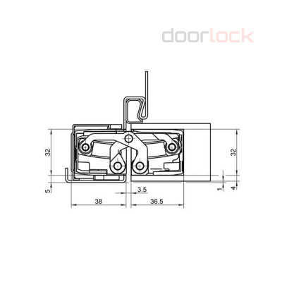 Дверная петля SIMONSWERK Tectus TE 640 3D F1
