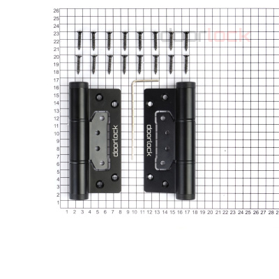 Дверная петля карточная с доводчиком DOORLOCK H60/HYD/AL